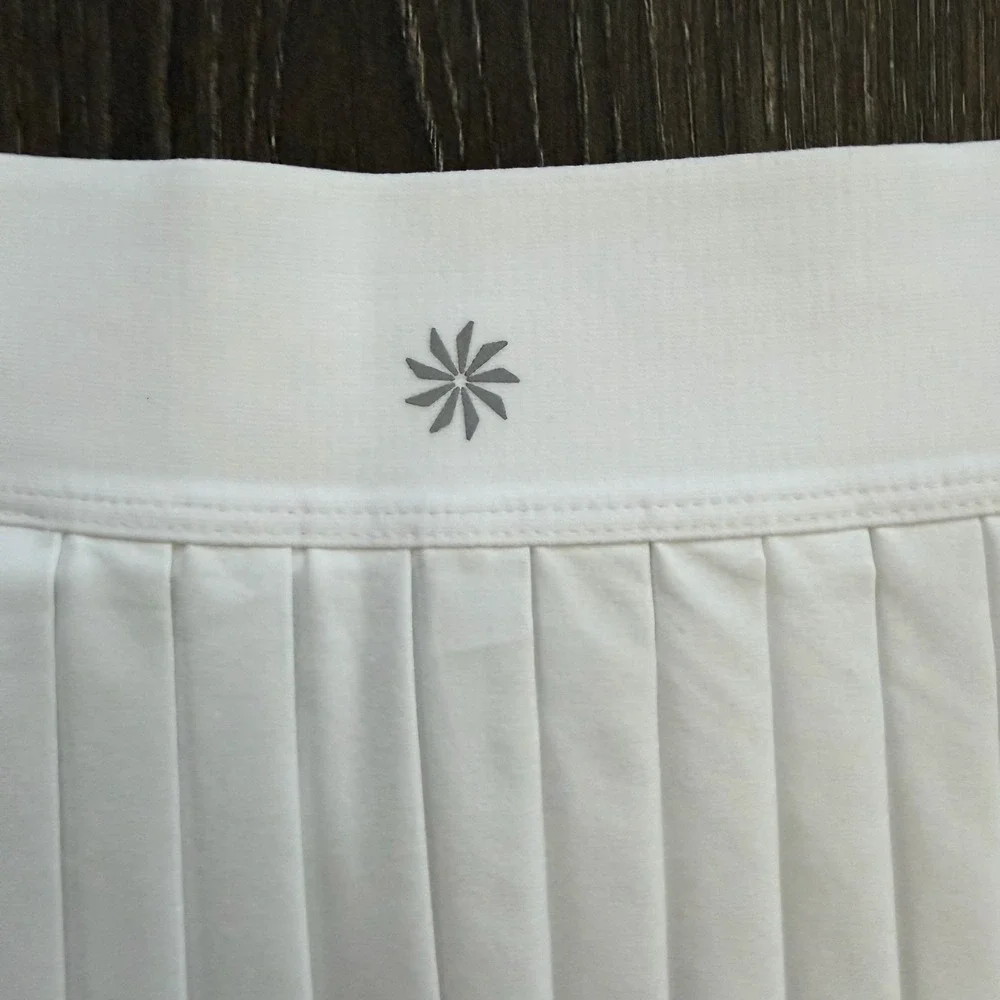 NWT‎ Athleta Women Skort Match Point Pleated Color Block Small Blokecore tennis